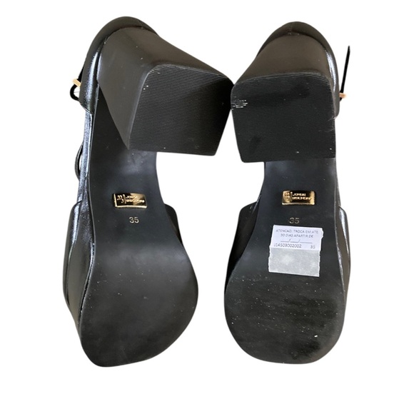 Jorge Bischoff Platform Sandals Black Heels - Picture 5 of 7